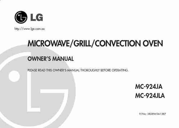 LG Electronics Convection Oven MC-924JA-page_pdf